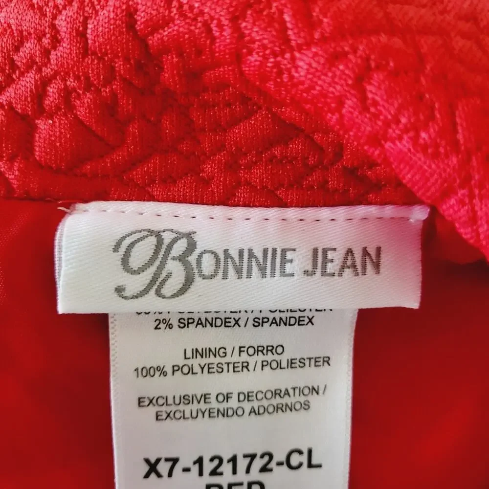 4T New Bonnie Jean red coat and plaid dress